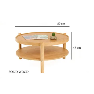 Vornel Soffbord 80 cm - Natur - Möbler - Bord & matgrupp - Soffbord