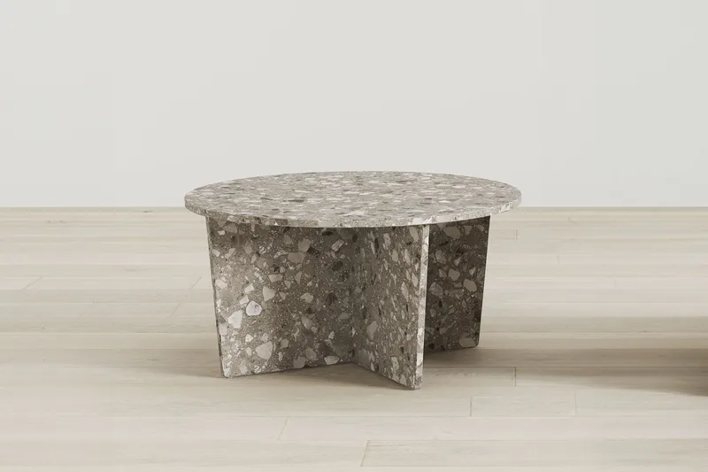 Wedge Runt Soffbord Sten 80 cm - Grå - Möbler - Bord & matgrupp - Soffbord