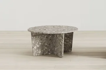 Wedge Runt Soffbord Sten 80 cm - Grå - Möbler - Bord & matgrupp - Soffbord