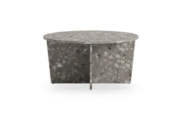 Wedge Runt Soffbord Sten 80 cm - Grå - Möbler - Bord & matgrupp - Soffbord