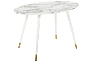 Wellon Matbord 70x120 cm - Vit/Guld - Möbler - Bord & matgrupp - Matbord & köksbord