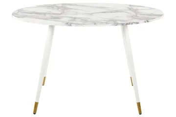 Wellon Matbord 70x120 cm - Vit/Guld - Möbler - Bord & matgrupp - Matbord & köksbord