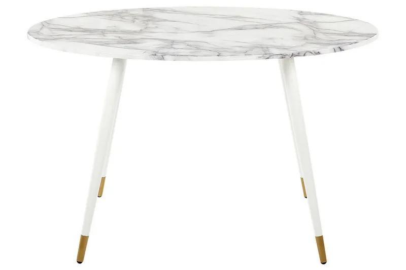 Wellon Matbord 70x120 cm - Vit/Guld - Möbler - Bord & matgrupp - Matbord & köksbord