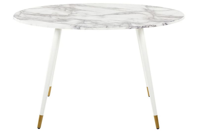 Wellon Matbord 70x120 cm - Vit/Guld - Möbler - Bord & matgrupp - Matbord & köksbord