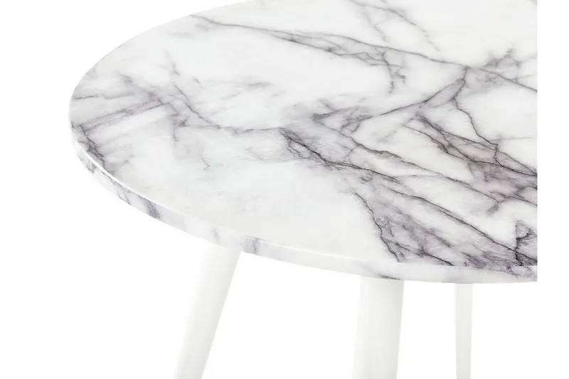 Wellon Matbord 80 cm - Vit/Guld - Möbler - Bord & matgrupp - Matbord & köksbord