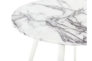 Wellon Matbord 80 cm - Vit/Guld - Möbler - Bord & matgrupp - Matbord & köksbord