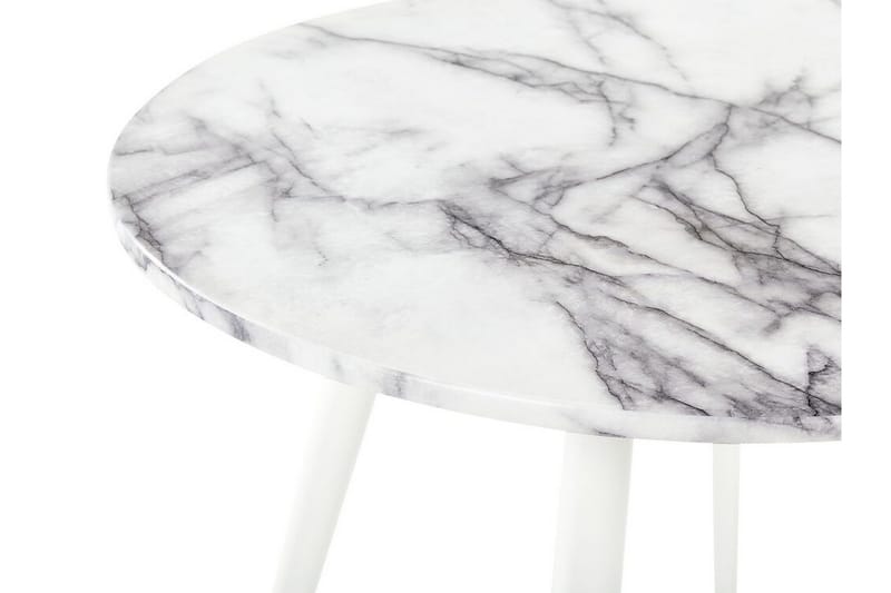 Wellon Matbord 80 cm - Vit/Guld - Möbler - Bord & matgrupp - Matbord & köksbord