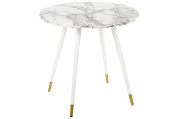 Wellon Matbord 80 cm - Vit/Guld - Möbler - Bord & matgrupp - Matbord & köksbord