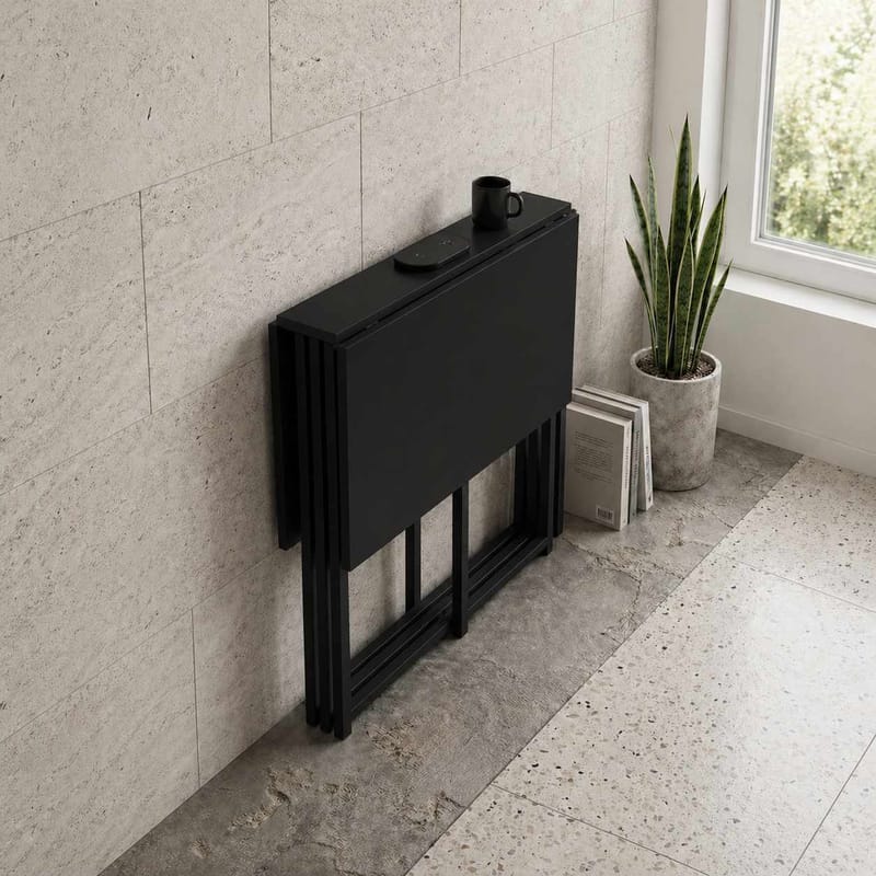 Xenor Fällbord 90x75x80 cm - Svart - Möbler - Bord & matgrupp - Klaffbord & hopfällbart bord