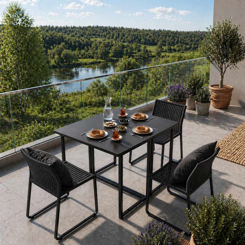 Xenor Fällbord 90x75x80 cm - Svart - Möbler - Bord & matgrupp - Klaffbord & hopfällbart bord