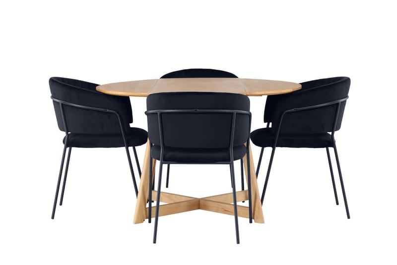 Yakidon Matbord 120 cm med 4 Selma Matstol - Möbler - Bord & matgrupp - Matgrupp