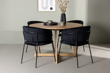 Yakidon Matbord 120 cm med 4 Selma Matstol - Möbler - Bord & matgrupp - Matgrupp