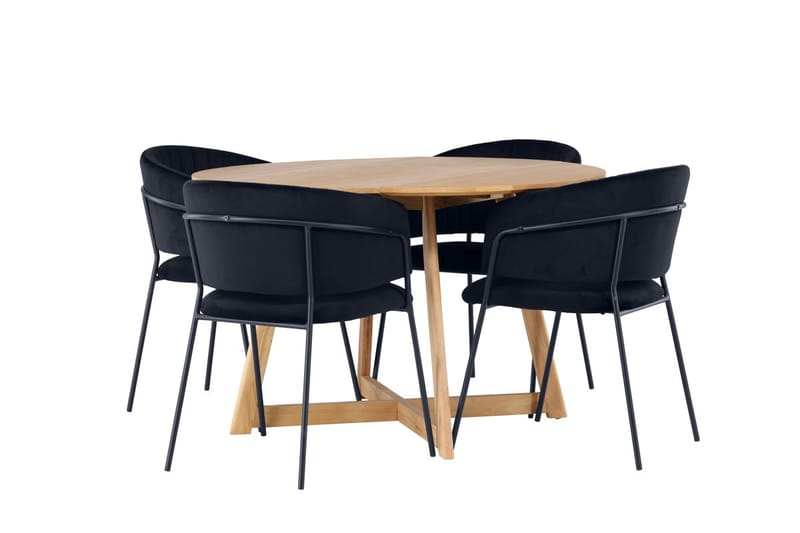Yakidon Matbord 120 cm med 4 Selma Matstol - Möbler - Bord & matgrupp - Matgrupp