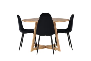 Yakidon Matbord 120 cm med 4 Polar Köksstol - Möbler - Bord & matgrupp - Matgrupp