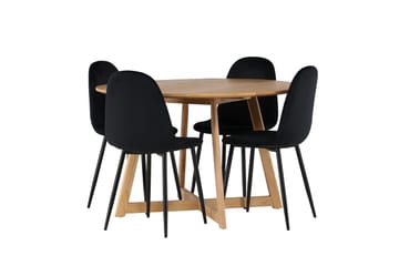 Yakidon Matbord 120 cm med 4 Polar Köksstol - Möbler - Bord & matgrupp - Matgrupp