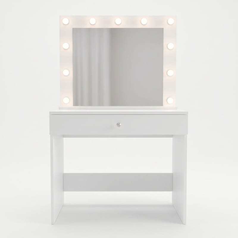 Yoren Sminkbord 80x147x42,5 cm - Vit - Möbler - Bord & matgrupp - Sminkbord & toalettbord