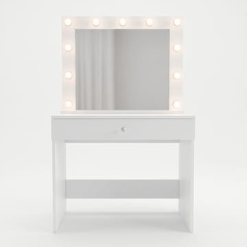 Yoren Sminkbord 80x147x42,5 cm - Vit - Möbler - Bord & matgrupp - Sminkbord & toalettbord