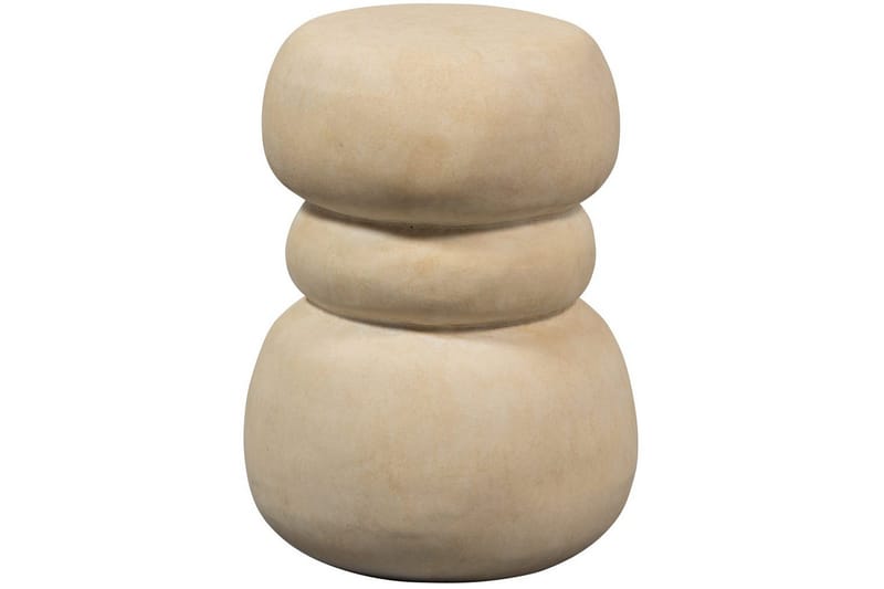 Yvo Runt Soffbord i Sten med Staplade Former - Sandbeige - Möbler - Bord & matgrupp - Soffbord