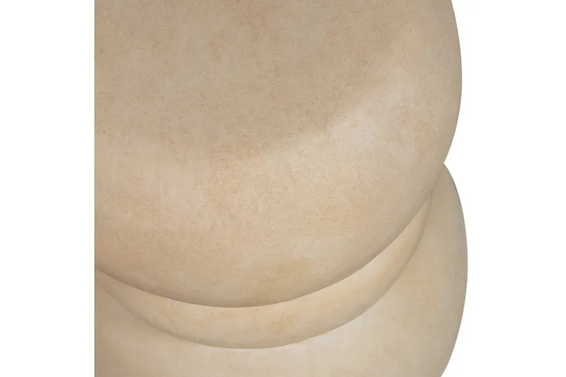 Yvo Runt Soffbord i Sten med Staplade Former - Sandbeige - Möbler - Bord & matgrupp - Soffbord