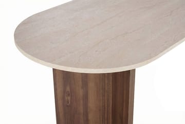Zalen Matbord 120x75x120 cm - Travertine Walnut - Möbler - Bord & matgrupp - Matbord & köksbord