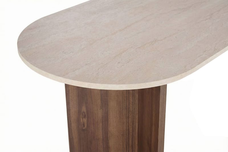 Zalen Matbord 120x75x120 cm - Travertine Walnut - Möbler - Bord & matgrupp - Matbord & köksbord