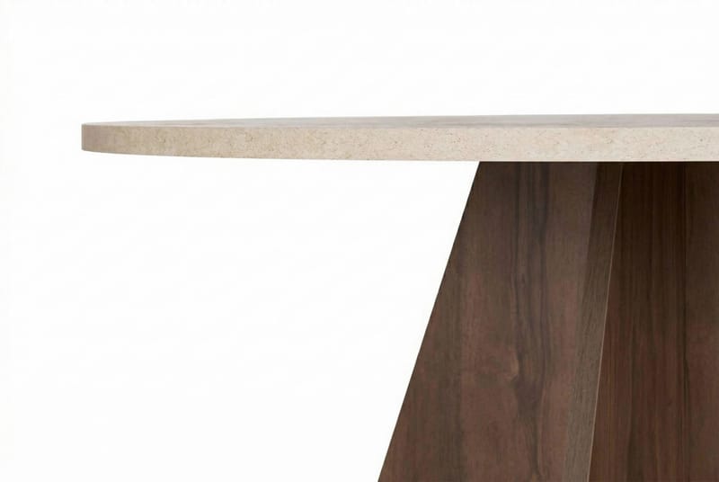 Zalen Matbord 120x75x120 cm - Travertine Walnut - Möbler - Bord & matgrupp - Matbord & köksbord