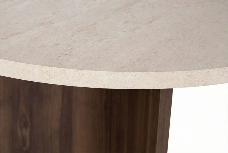 Zalen Matbord 120x75x120 cm - Travertine Walnut - Möbler - Bord & matgrupp - Matbord & köksbord