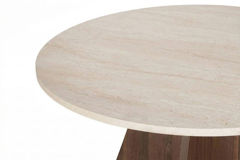 Zalen Matbord 120x75x120 cm - Travertine Walnut - Möbler - Bord & matgrupp - Matbord & köksbord