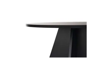 Zalen Runt Matbord 120 cm med Träutseende - Svart - Möbler - Bord & matgrupp - Matbord & köksbord