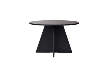 Zalen Runt Matbord 120 cm med Träutseende - Svart - Möbler - Bord & matgrupp - Matbord & köksbord