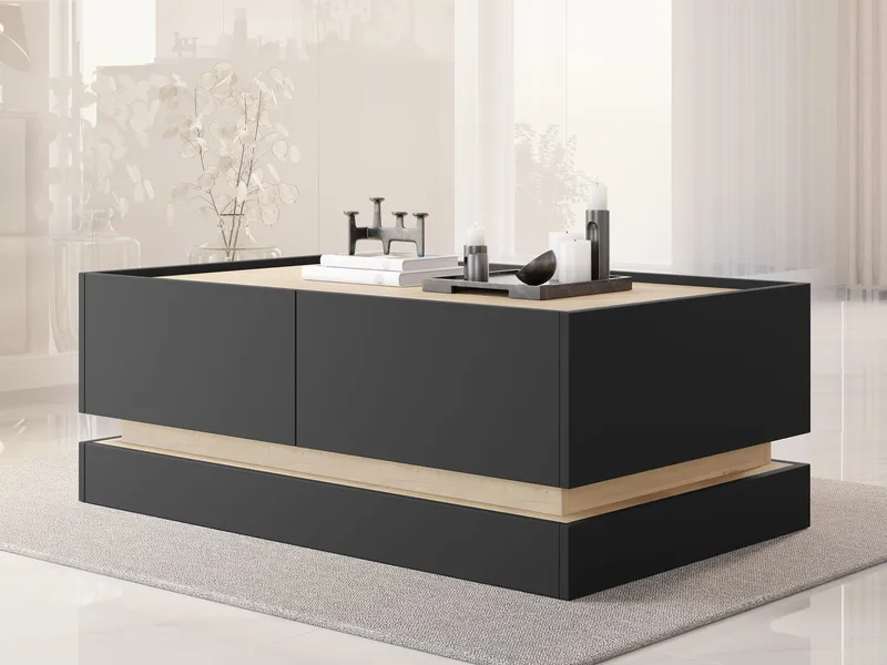 Zelric Soffbord 97 cm - Svart - Möbler - Bord & matgrupp - Soffbord