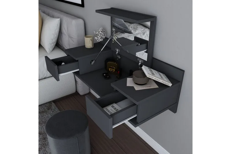 Zenn Sminkbord 100 cm - Antracit - Möbler - Bord & matgrupp - Sminkbord & toalettbord