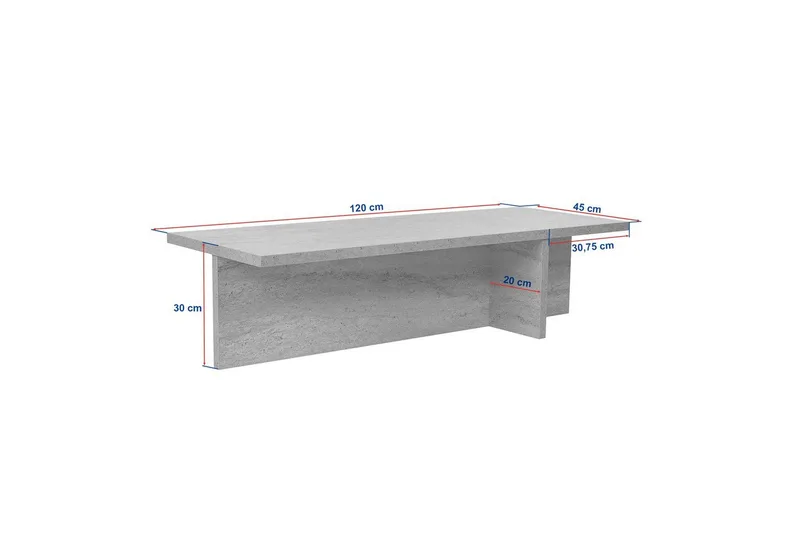 Zephral Rektangulärt Soffbord 120 cm i Sten med Skulptural Travertin - Beige - Möbler - Bord & matgrupp - Soffbord
