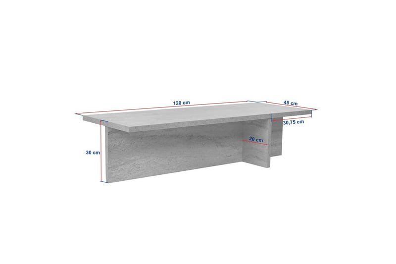Zephral Soffbord 120 cm - Brun - Möbler - Bord & matgrupp - Soffbord