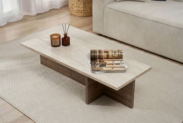 Zephral Soffbord 120x30x45 cm - Travertin, Milano Walnut - Möbler - Bord & matgrupp - Soffbord