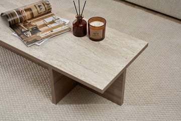 Zephral Soffbord 120x30x45 cm - Travertin, Milano Walnut - Möbler - Bord & matgrupp - Soffbord