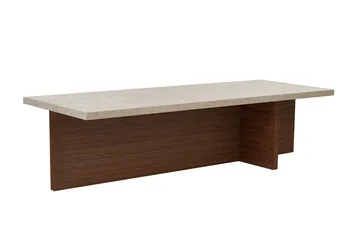 Zephral Soffbord 120x30x45 cm - Travertin, Milano Walnut - Möbler - Bord & matgrupp - Soffbord