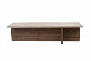 Zephral Soffbord 120x30x45 cm - Travertin, Milano Walnut - Möbler - Bord & matgrupp - Soffbord