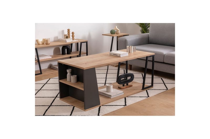 Zeric Soffbord 120 cm - Blå/Svart - Möbler - Bord & matgrupp - Soffbord