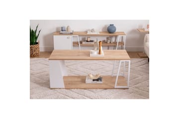 Zeric Soffbord 120 cm - Blå/Vit - Möbler - Bord & matgrupp - Soffbord