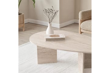 Zeyra Soffbord 139,5 cm - Travertine - Möbler - Bord & matgrupp - Soffbord