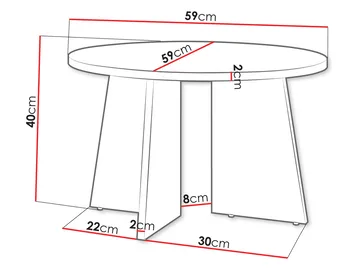 Zeyrin Soffbord 59 cm Rund - Brun - Möbler - Bord & matgrupp - Soffbord