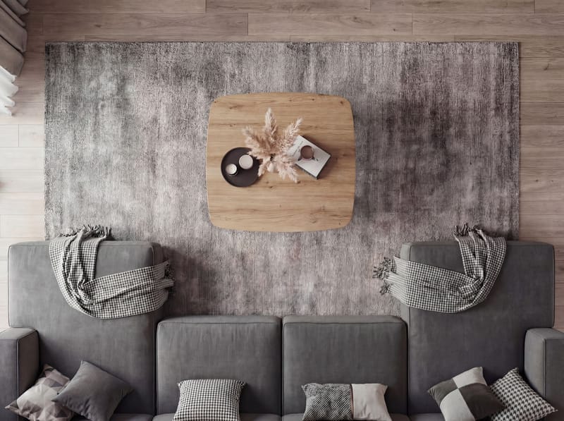 Zorlen Kvadratiskt soffbord 75x75 cm med eklook - ek-look svart - Möbler - Bord & matgrupp - Matbord & köksbord