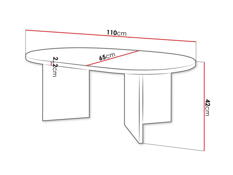 Zyleron Soffbord 110 cm - Brun - Möbler - Bord & matgrupp - Soffbord