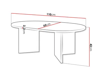 Zyleron Soffbord 110 cm - Svart - Möbler - Bord & matgrupp - Soffbord