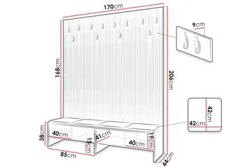 Agam Hallmöbelset - Möbler - Hallmöbler - Möbelset för hall & entre