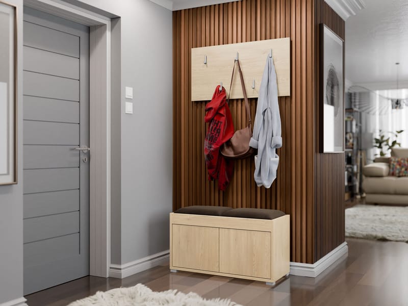 Agawal Hallmöbelset - Brun - Möbler - Hallmöbler - Möbelset för hall & entre