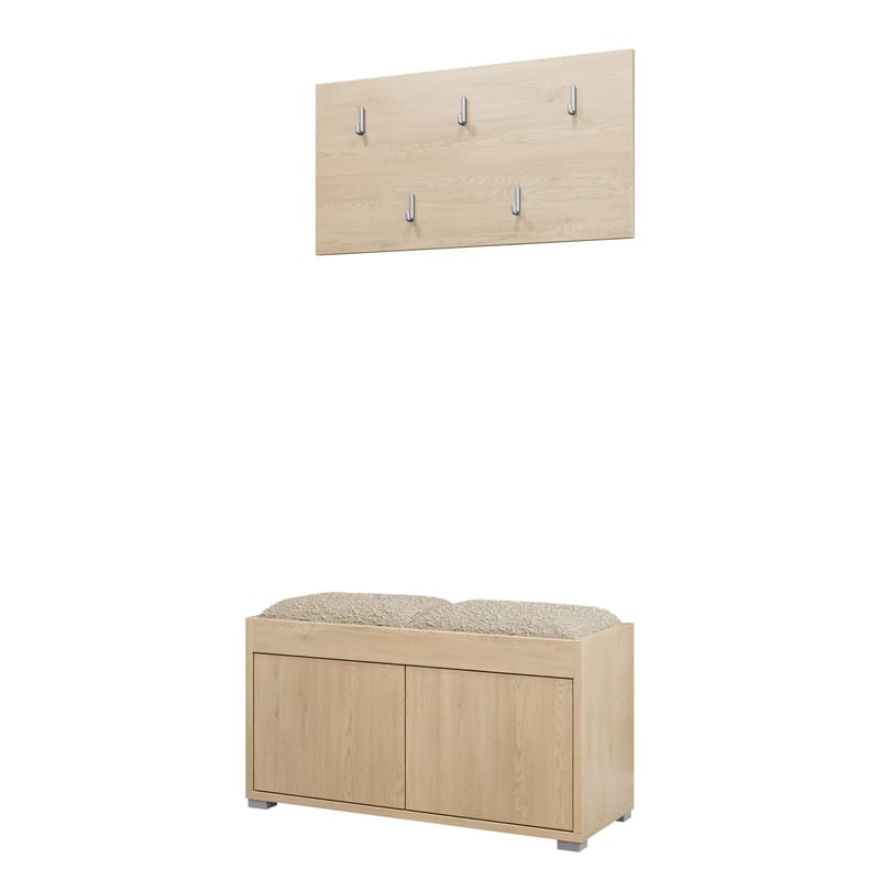 Agawal Hallmöbelset - Brun - Möbler - Hallmöbler - Möbelset för hall & entre