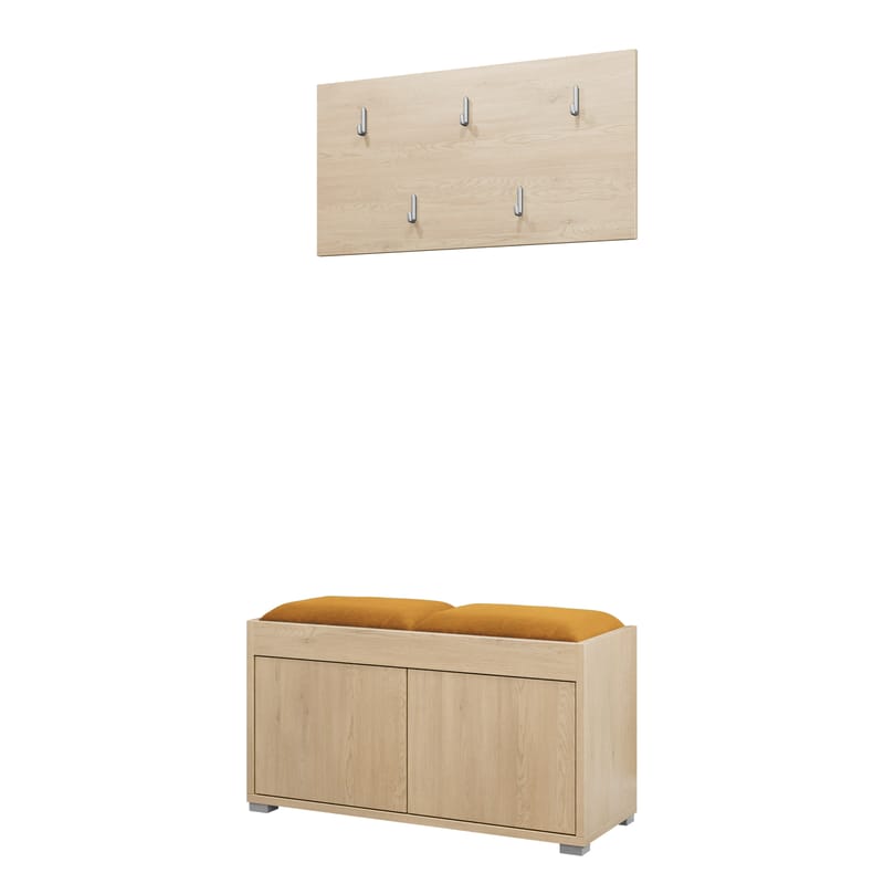 Agawal Hallmöbelset - Brun - Möbler - Hallmöbler - Möbelset för hall & entre