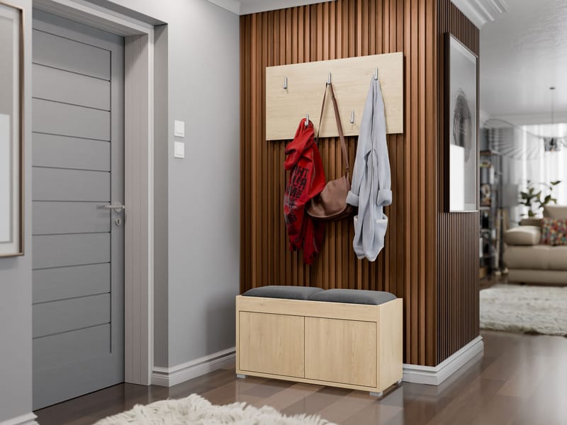 Agawal Hallmöbelset - Brun - Möbler - Hallmöbler - Möbelset för hall & entre